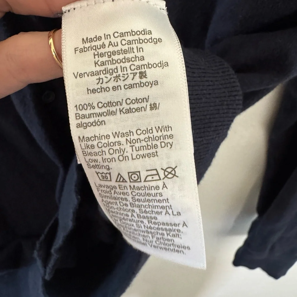 J. Crew Navy Classic Cardigan - Picture 8 of 8